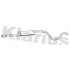 Centre Muffler KLARIUS PG924M OE Ref 1717VQ