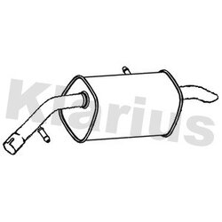 Rear Muffler KLARIUS PG932C OE Ref 1730JP