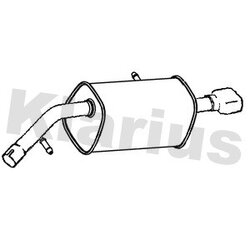 Rear Muffler KLARIUS PG934A OE Ref 1609233380