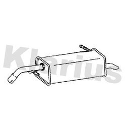 Rear Muffler KLARIUS PG986X OE Ref 1730HW