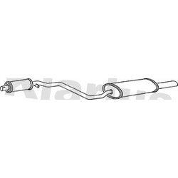 Rear Muffler KLARIUS PS3K OE Ref 477253125K