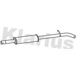 Centre Muffler KLARIUS RN1002T OE Ref 200101014R