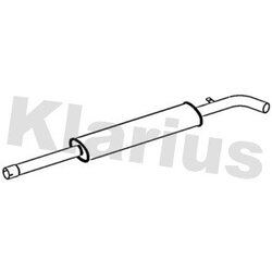 Centre Muffler KLARIUS RN1009H OE Ref 200100294R