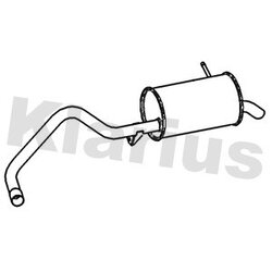 Rear Muffler KLARIUS RN1013C OE Ref 8200613106