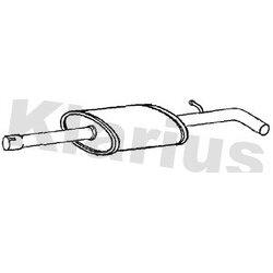 Centre Muffler KLARIUS RN1014B OE Ref 200105824R