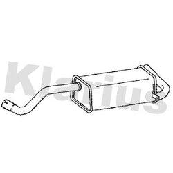 Rear Muffler KLARIUS RN1027G OE Ref 8200881478