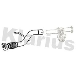 Exhaust Pipe KLARIUS RN1028E OE Ref 200104EA3A