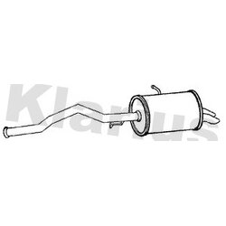 Rear Muffler KLARIUS RN1048B OE Ref 201005589R