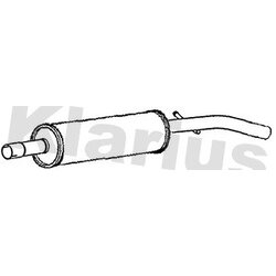 Rear Muffler KLARIUS RN1067X OE Ref 200106392R
