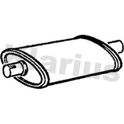 Centre Muffler KLARIUS RN190X OE Ref 5000390735