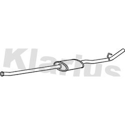 Centre Muffler KLARIUS RN670Q OE Ref 8671018060