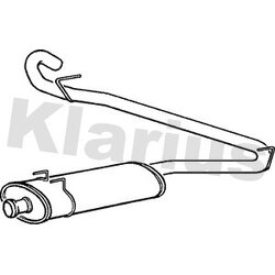 Rear Muffler KLARIUS RN742K OE Ref 7700314826