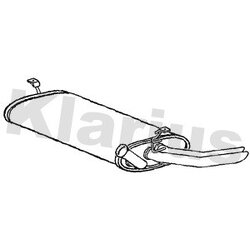 Rear Muffler KLARIUS RN811J OE Ref 8200118533