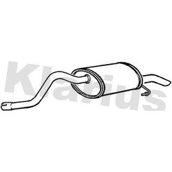 Rear Muffler KLARIUS RN815D OE Ref 7700419326
