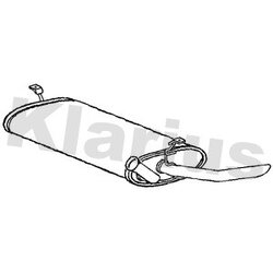 Rear Muffler KLARIUS RN824P OE Ref 8671093834