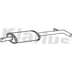 Centre Muffler KLARIUS RN831E OE Ref 8200356129