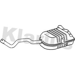 Rear Muffler KLARIUS RN837W OE Ref 8200189575