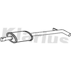 Centre Muffler KLARIUS RN875P OE Ref 8200385676