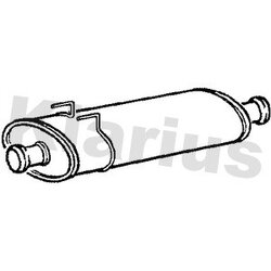 Centre Muffler KLARIUS RN886A OE Ref 8200062466