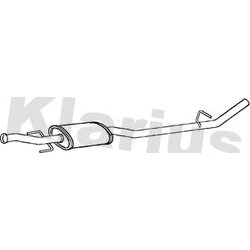 Centre Muffler KLARIUS RN905W OE Ref 8200064171