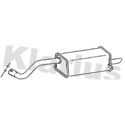 Rear Muffler KLARIUS RN936B OE Ref 8200385656