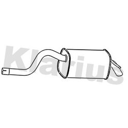 Rear Muffler KLARIUS RN977P OE Ref 8200745796