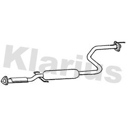 Centre Muffler KLARIUS RR183B OE Ref 18220SK3G71