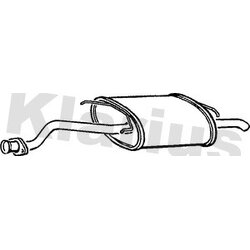 Rear Muffler KLARIUS RR206Q OE Ref GEX33481