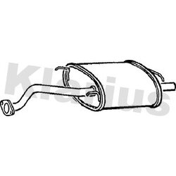 Rear Muffler KLARIUS RR257Q OE Ref GEX33615