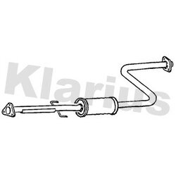Centre Muffler KLARIUS RR279J OE Ref GEX33676
