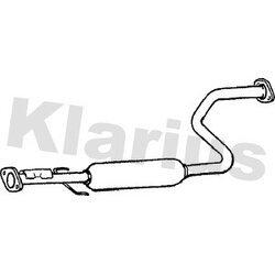 Centre Muffler KLARIUS RR319B OE Ref GEX33739