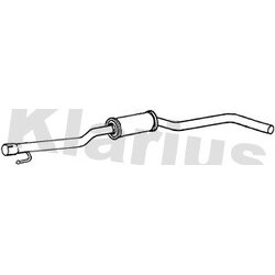 Centre Muffler KLARIUS RR324T OE Ref GEX33697