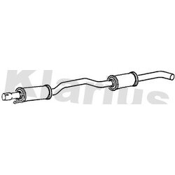 Centre Muffler KLARIUS RR355X OE Ref WCE000530