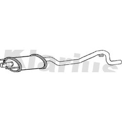 Centre Muffler KLARIUS SB123C OE Ref 12758855
