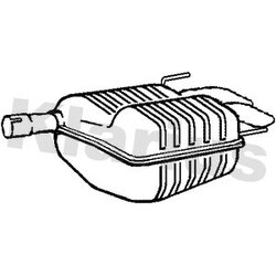 Rear Muffler KLARIUS SB124B OE Ref 12790737