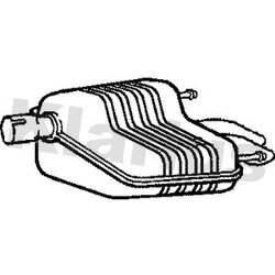 Rear Muffler KLARIUS SB127W OE Ref 127907035