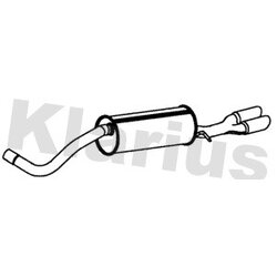 Rear Muffler KLARIUS SE194K OE Ref 6J6253609BM