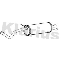 Rear Muffler KLARIUS SE195J OE Ref 6J6253609C
