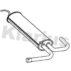 Centre Muffler KLARIUS SE217C OE Ref 5Q0253409G