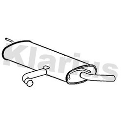 Rear Muffler KLARIUS SE226M OE Ref 5F4253609E