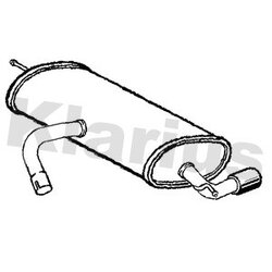 Rear Muffler KLARIUS SE234C OE Ref 5F4253609J