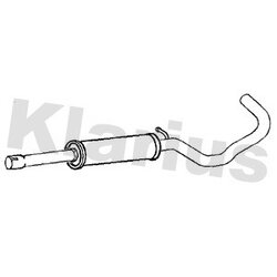 Centre Muffler KLARIUS SE239V OE Ref 5Q0253209EG