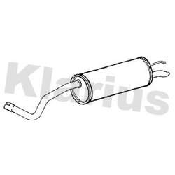 Rear Muffler KLARIUS SE242P OE Ref 6P4253609A