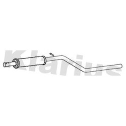 Front Muffler KLARIUS SE245K OE Ref 5Q0253209GP