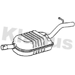 Centre Muffler KLARIUS SK103L OE Ref 1K0253409A