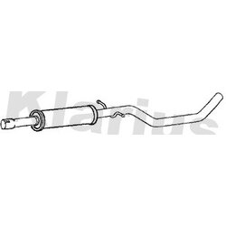 Centre Muffler KLARIUS SK109D OE Ref 1K0253209B