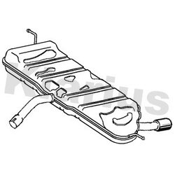 Rear Muffler KLARIUS SK110C OE Ref 5L0253609B