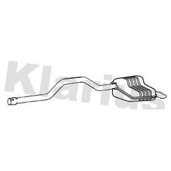 Rear Muffler KLARIUS SK137L OE Ref 5E0253181K