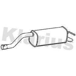 Rear Muffler KLARIUS SK158G OE Ref 657253609H