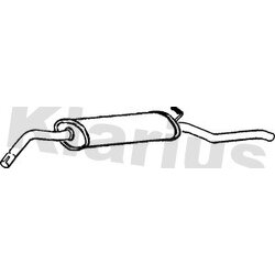 Rear Muffler KLARIUS SK29A OE Ref 6U7253609E